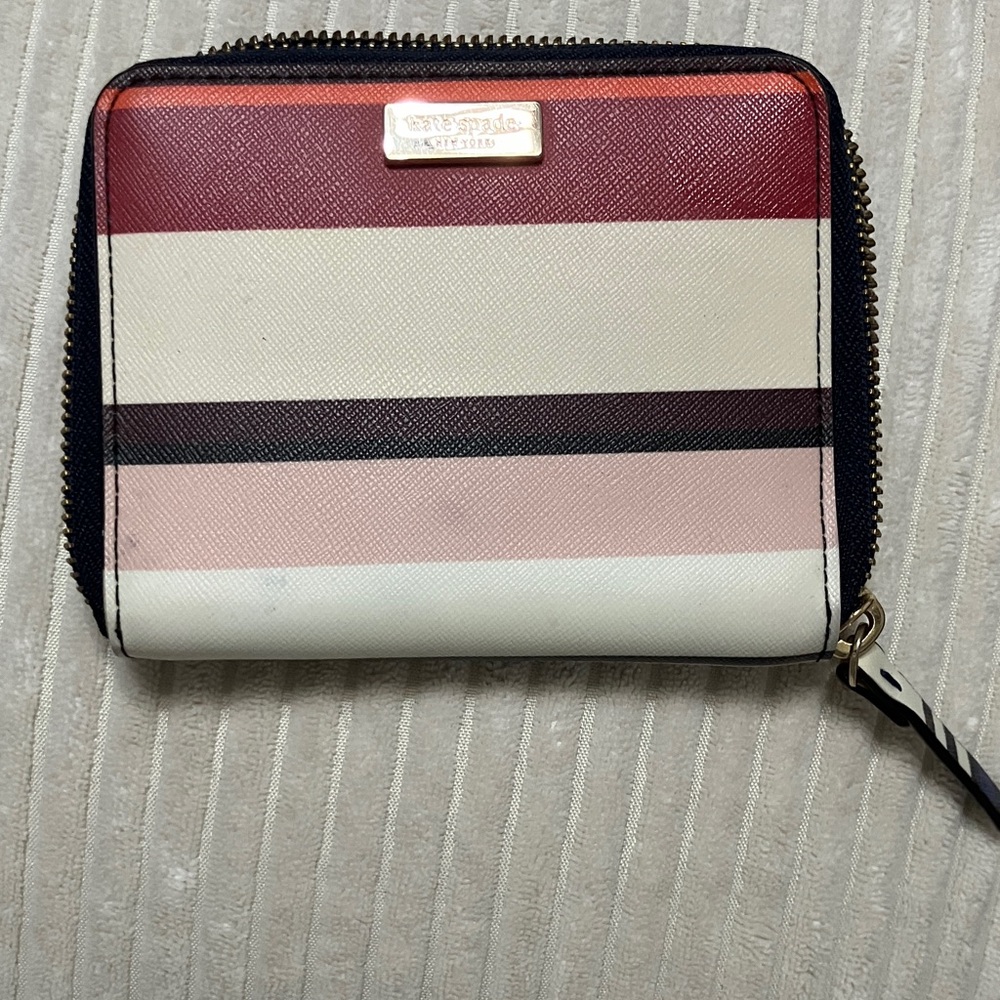 Authentic Kate Spade Multicolor Striped Wallet